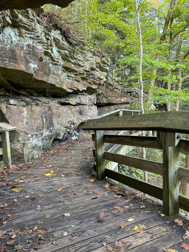 Brandywine Falls Boardwalk and ledges